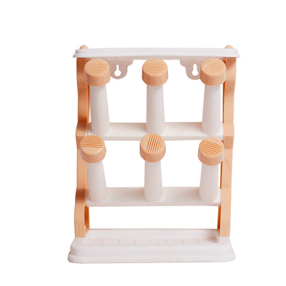 1pc Glass Stand Holder – 6 Cup Drying Rack for Kitchen.